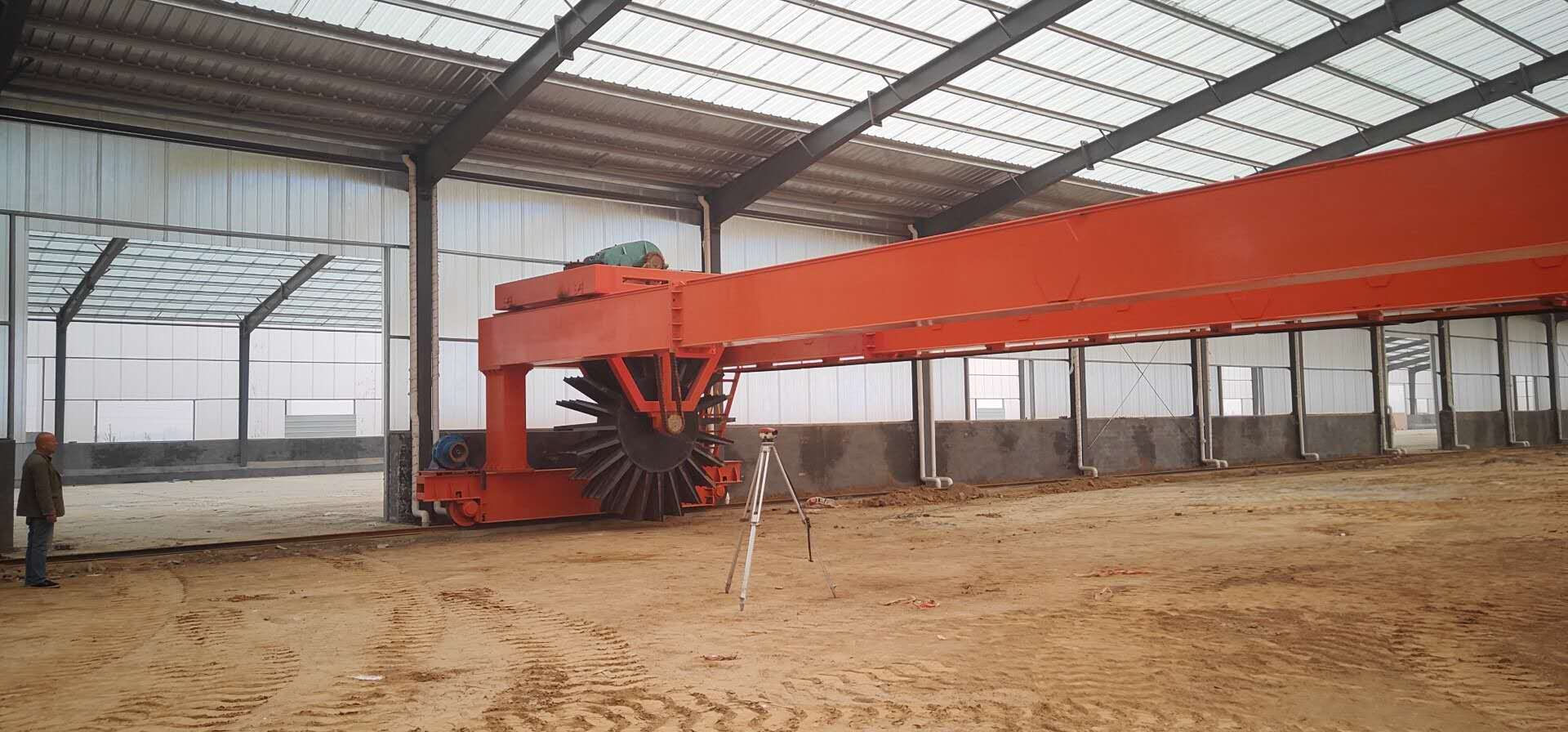 10米叶轮翻抛机大型有机肥发酵设备 大型发酵翻抛机 轮盘式翻抛机-阿