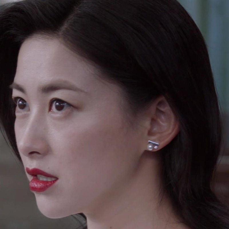 精英律师栗娜同款耳环朱珠耳钉网红耳坠 女 爆款2019新款潮耳饰