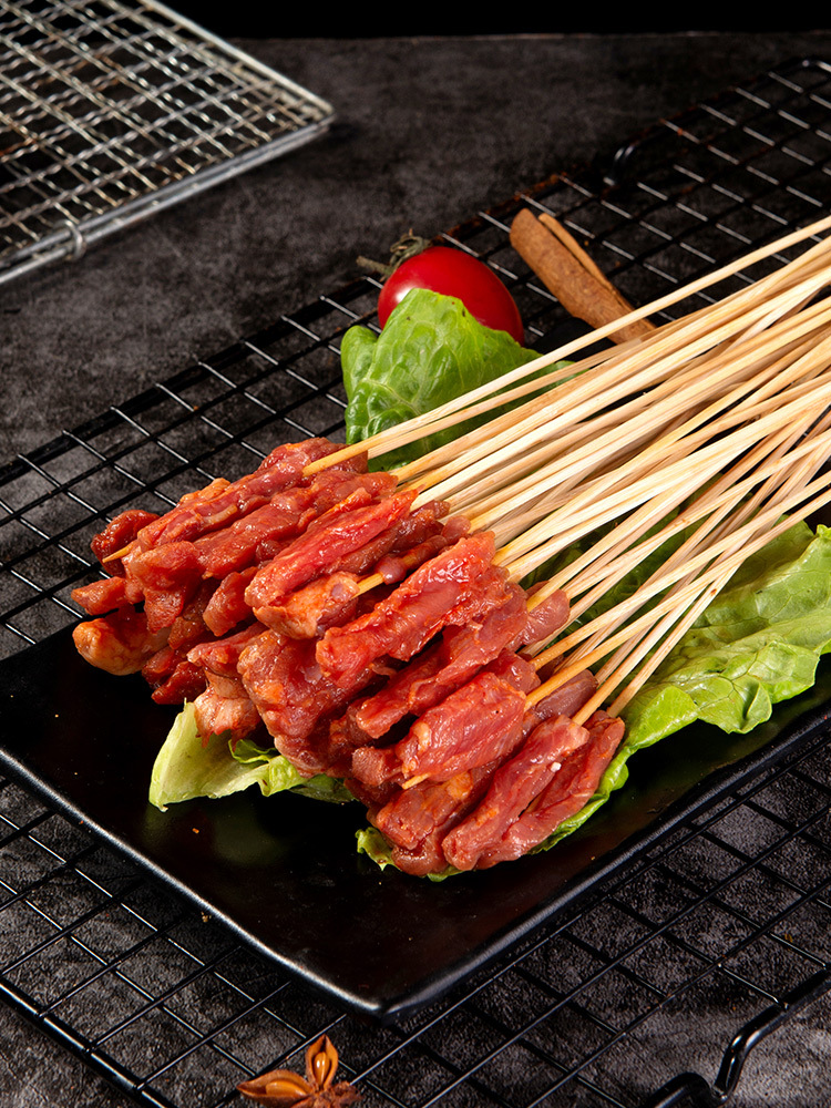 铁板小串烧烤半成品网红商用鸭肠鱿鱼须面筋鸡牛羊肉样品装