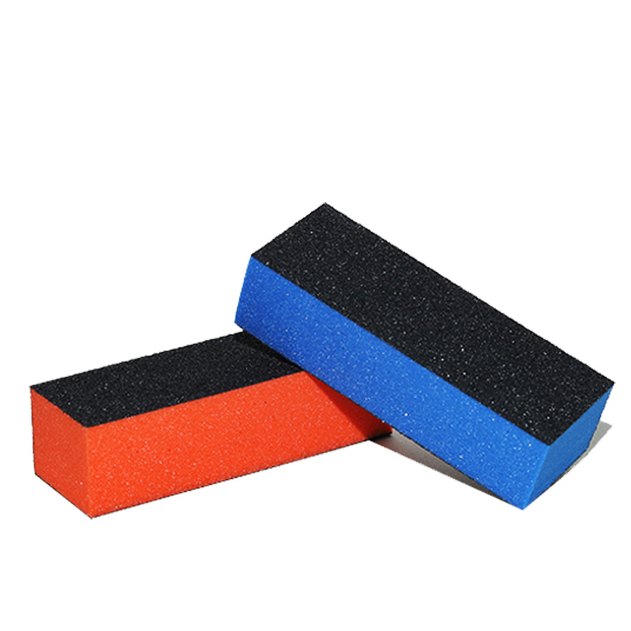 韩国豆腐块 多色 三面打磨块 高弹粗孔料 海绵指甲锉 现货批发