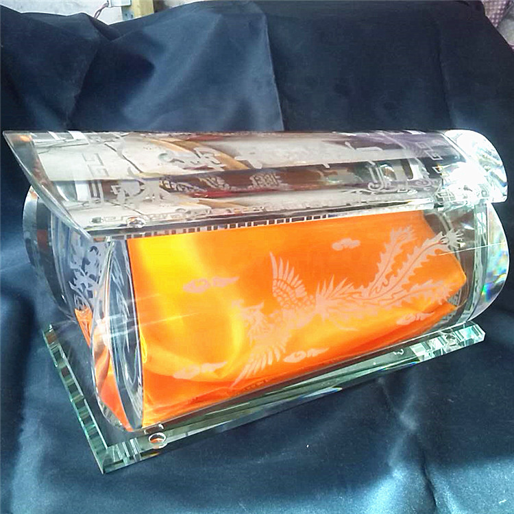 德玺水晶寿材厂家 黑水晶棺材