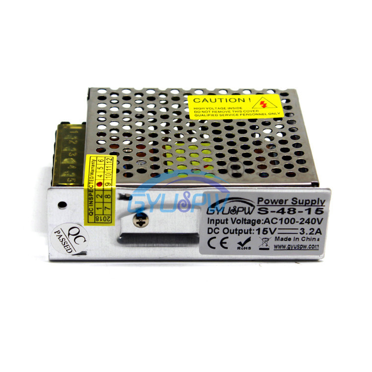dc15v48w开关电源 220v转直流15v输出开关电源 15v广告招牌电源