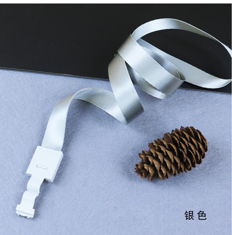 厂家爆款塑料扣胸卡挂绳证件卡套绳子印字展会绳子定制证件挂牌绳