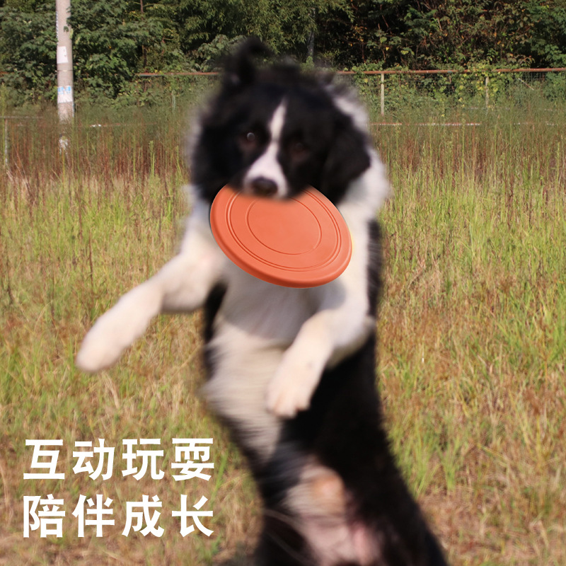 Meianju Pet the Toy Dog Frisbee Pet Interactive Training Frisbee Floating Water Bite-Resistant Soft Frisbee Pet Supplies