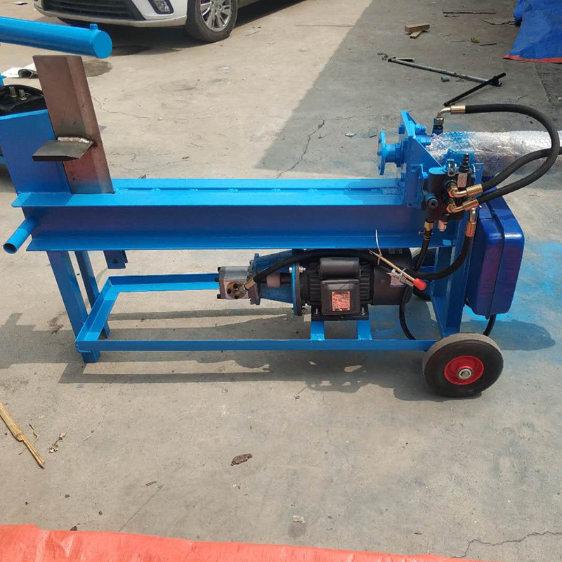 家用电动劈木机 山东悍博机械制造省时省力劈木材机器一分4劈柴机