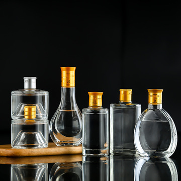 批发酒瓶子白酒瓶空瓶玻璃空酒瓶高档果酒酒罐子密封高档家用自酿