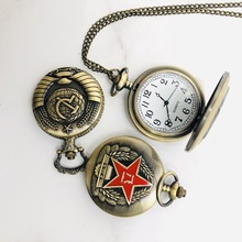 经典怀旧红军纪念怀表厂家直销旅游铁链挂表非机械创意复古手表