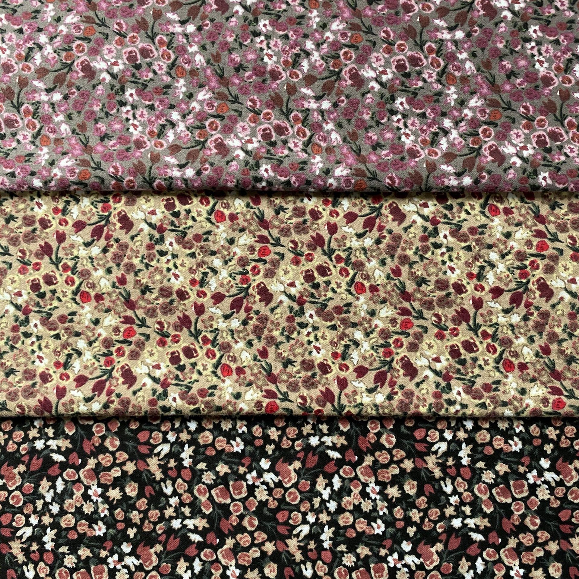 棉磨毛小碎花印花面料 衬衫 裙子沙发围巾童装服装布料批发