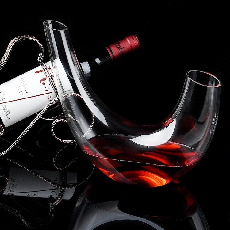 蛇形醒酒器创意欧美水晶玻璃红酒醒酒器洋酒分酒器工艺品