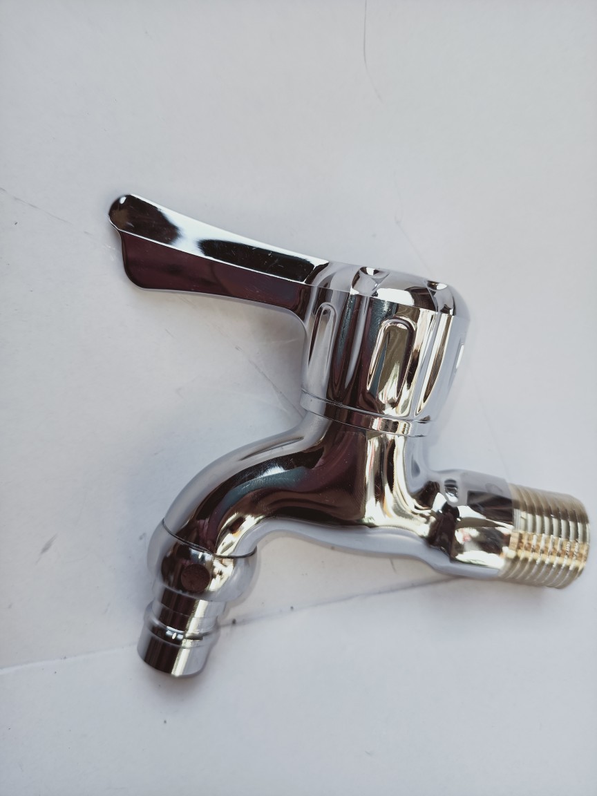 厂家直批铜体铜牙高标四分尖嘴水龙头铜芯快开拖把池洗衣机尖嘴