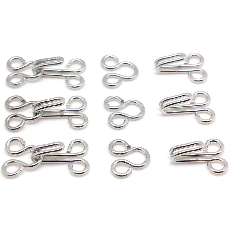 现货供应高档环保出口领钩 乌绳扣 风纪扣 文胸领钩