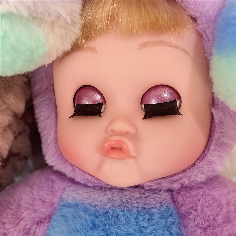 音乐智能感应儿童仿真娃娃软胶宝宝公主洋娃娃眼睛会动女孩玩具