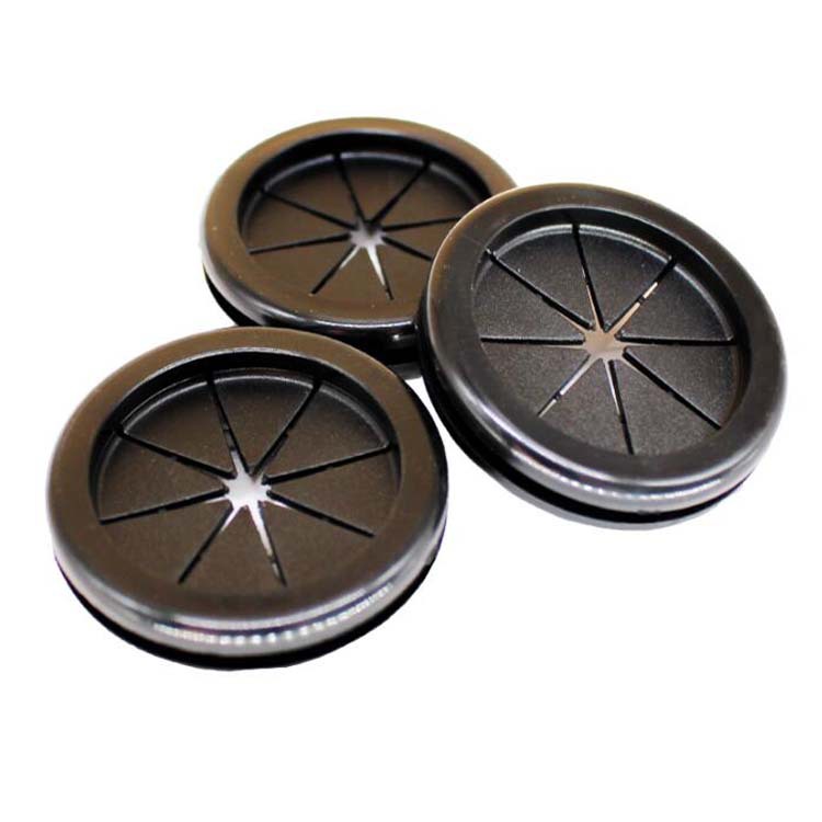 黑色环保双面护线圈圆形出线环机箱橡胶圈橡皮圈防尘过线圈密封圈