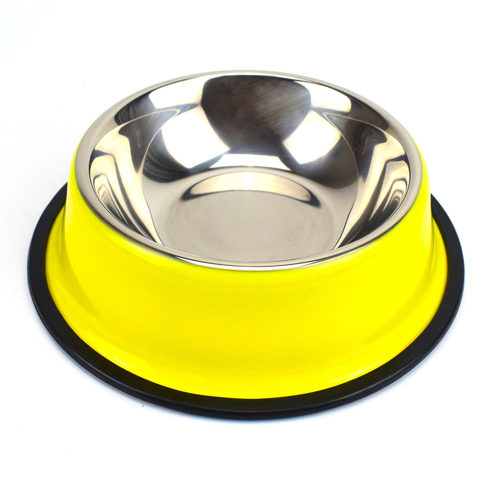 Amazon Pet Supplies Stainless Steel Dog Bowl Cat Bowl Dog Basin Stainless Steel Bowl for Pet Cat Food Holder Dog Food Bowl