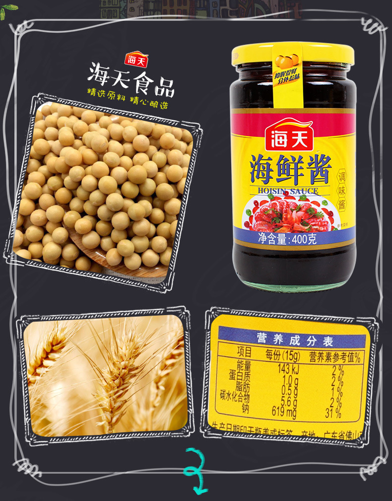 海鲜酱 是否进口 否 原产地 上海 保质期 18(天)  原料与配料 黄豆