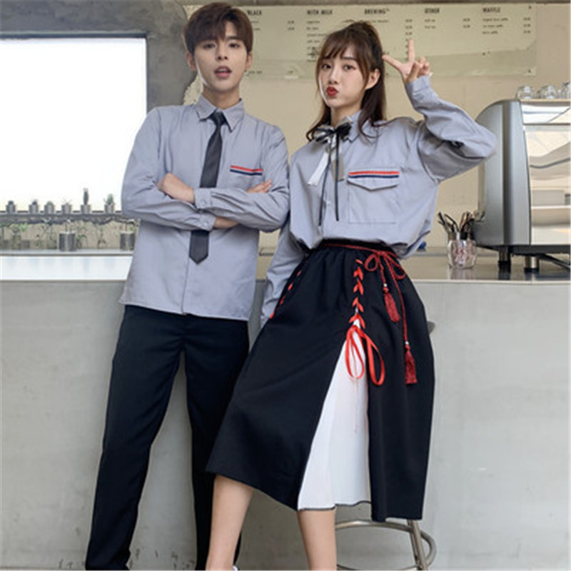 韩版学院风班服秋季套装学生高三校服女毕业季校园 裙子港风ins潮
