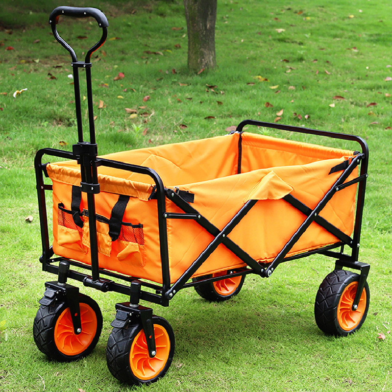 户外野营家庭公司团建带娃拉货摆摊购物简易折叠大容量小推车大号