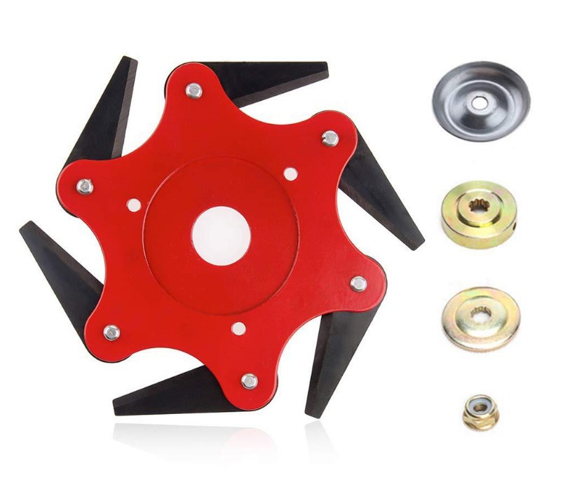 割灌机齿轮箱割草机工作头割稻机刀头座装更换齿轮头六叶红打草头