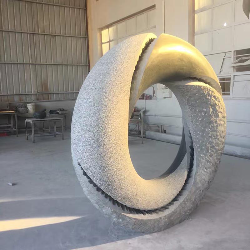 定制石雕欧式人物抽象雕刻广场园林景观雕塑抽象石雕现代创意艺术-阿