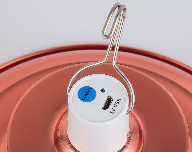 led充电飞碟灯夜市地摊摆摊照明灯土豪金飞碟灯泡高亮防摔应急灯