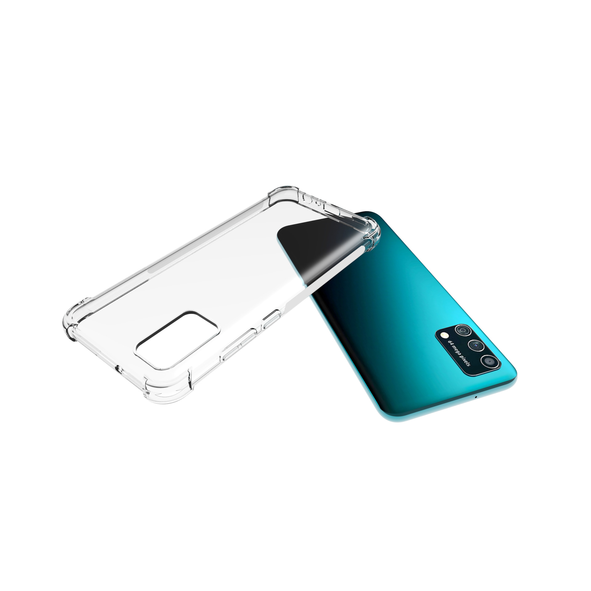 适用于三星galaxy a02s(us)带空压气囊四角防摔防滑tpu手机保护套