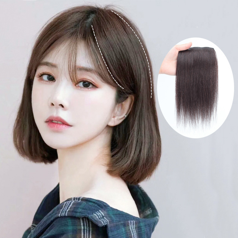 发根增发假发片女头顶补发真发发片 一片式垫发片 蓬松头顶接发片