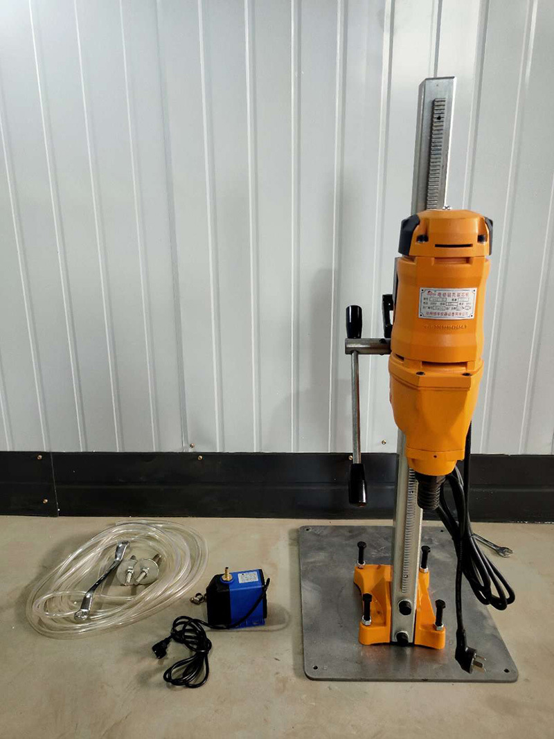 hz-18电动钻孔取芯机小型手持式混凝退钻孔取芯机电动小水钻厂家