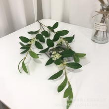 厂家直销仿真桂花墙面装饰户外造景桂花树3叉桂花