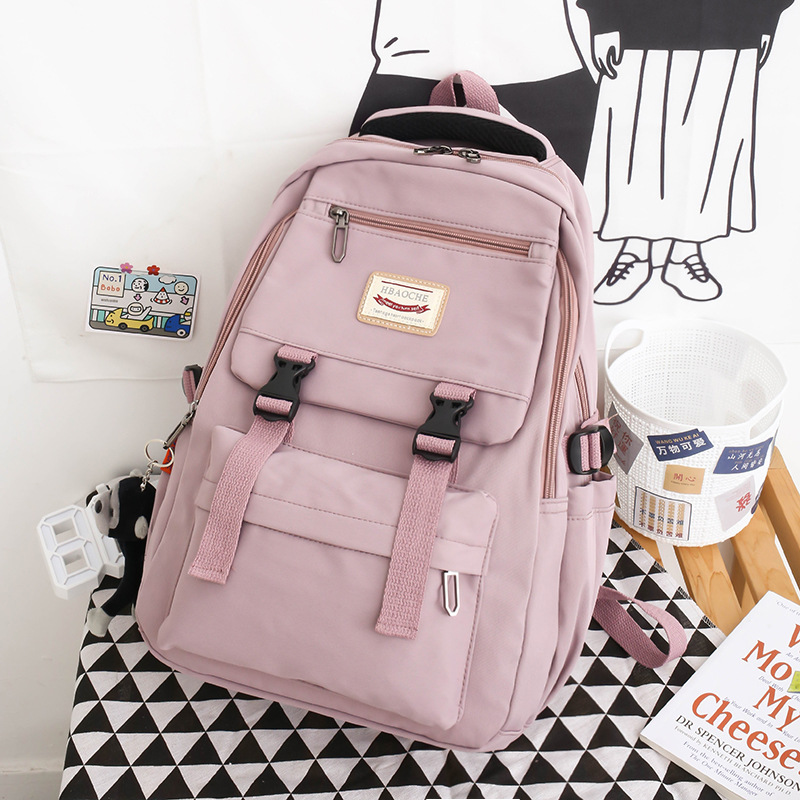 New Schoolbag Female Korean Harajuku Ulzzang Middle School Student Backpack University Style Gymnastic Valise