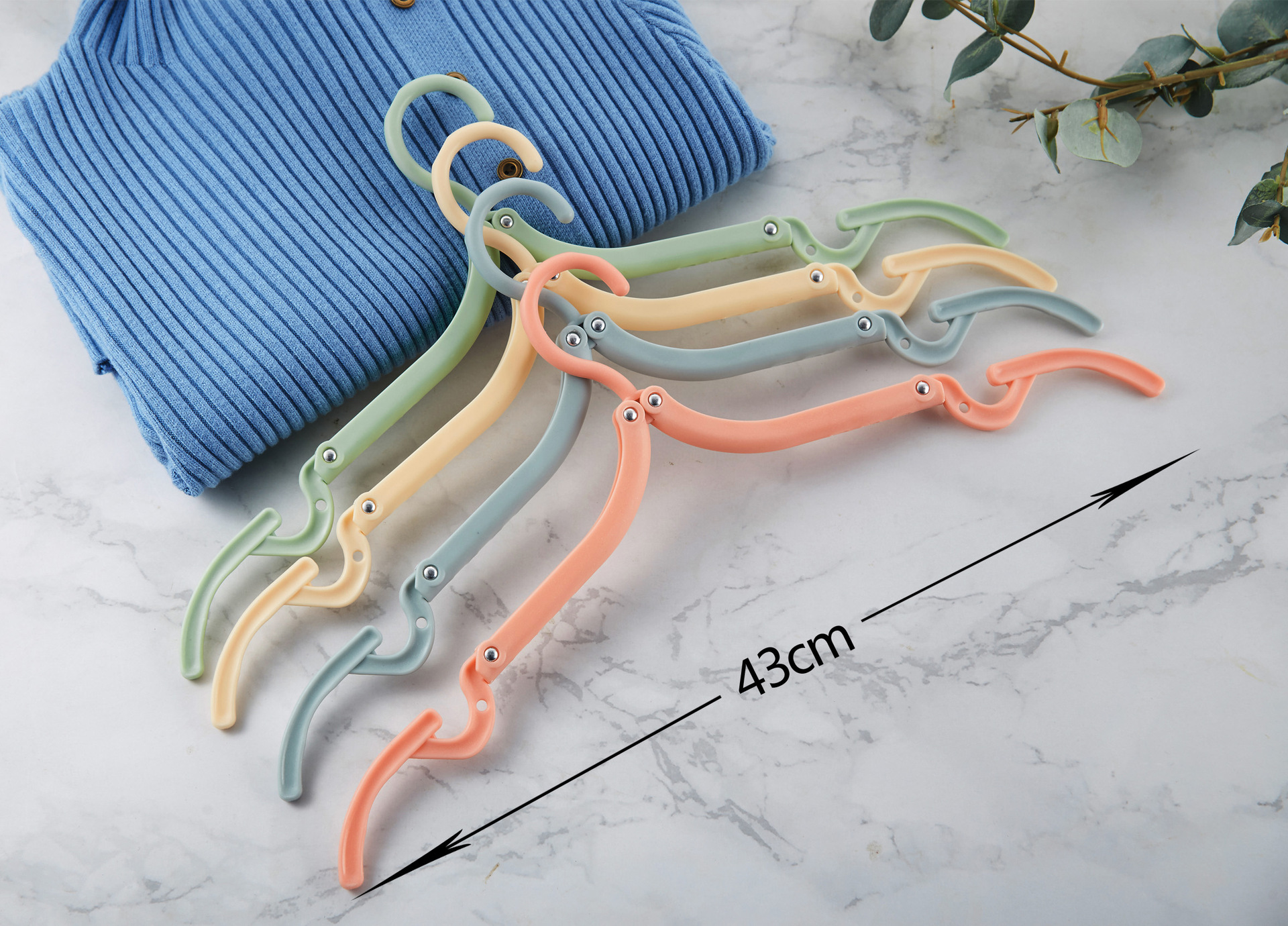 加厚衣撑防滑魔术塑料可折叠旅游出差便携式旅行晾衣服架挂衣架