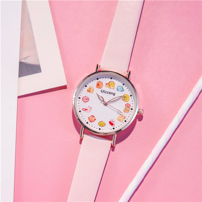 独角兽手表ins原宿风可爱樱花粉少女学生韩版简约森系闺蜜学院风