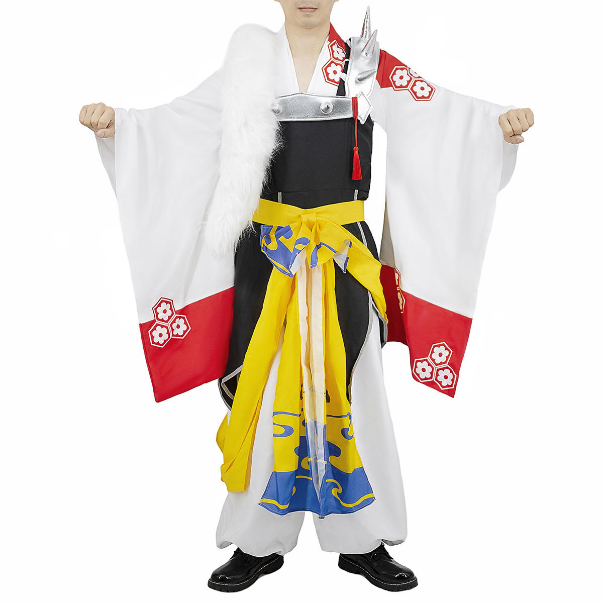 现货 犬夜叉cosplay杀生丸服装 万圣节聚会表演杀生丸大人套装