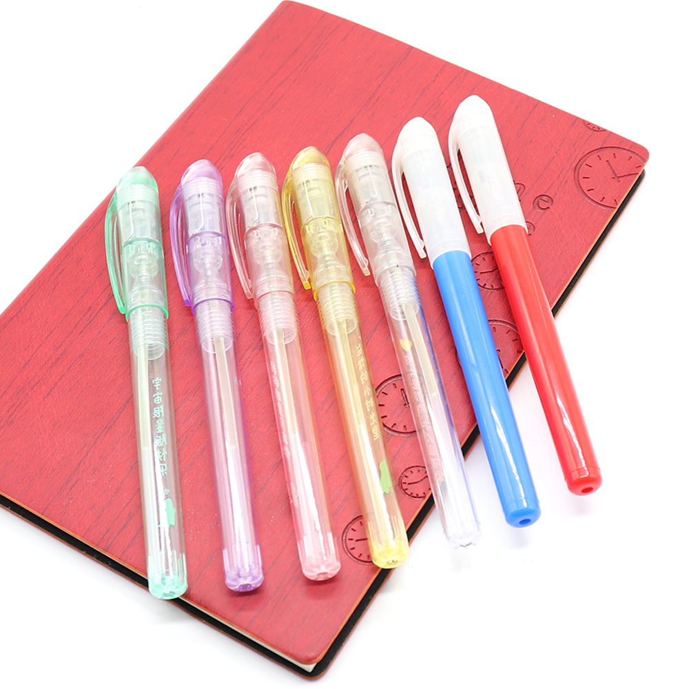 厂家提供塑料糖果色验钞灯笔 闪光验钞荧光笔 可定制logo