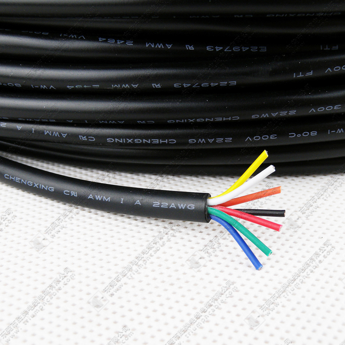 厂家直销美标ul2464-20awg/2c多芯红黑 黑色电源两芯圆黑色电源线