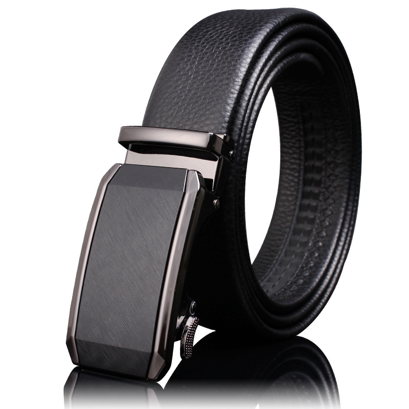 First Layer Cow Leather Belt Men's Wholesale High-End Automatic Leather Buckle Men's Belt Men's Casual Business Pant Belt