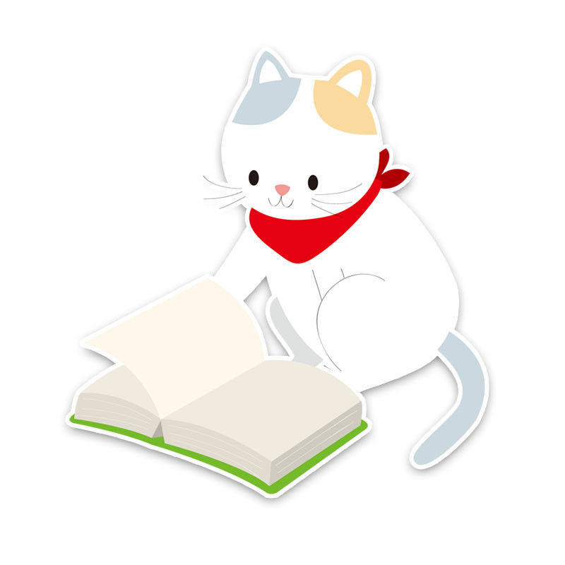 aliauto 创意有趣的猫咪翻书pvc汽车贴纸 车窗后备箱笔记本贴花