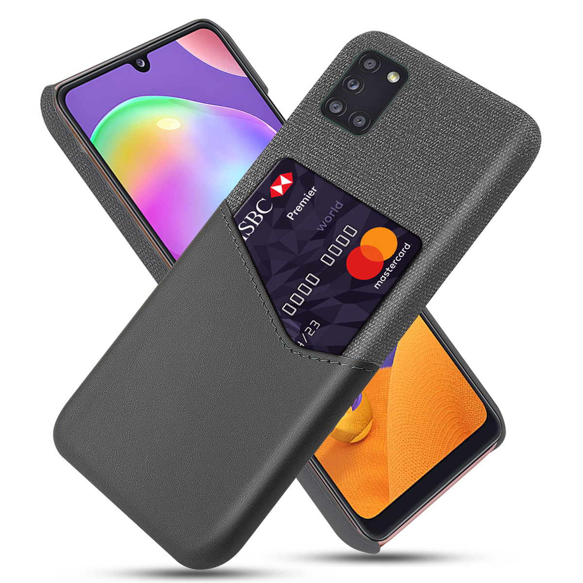 适用三星a31手机壳 防摔手机皮套 galaxy a31布纹单插卡保护套