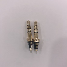 厂家直销DC3.5四极耳机插头 4节插针 音频接线头 四级公头铜插头