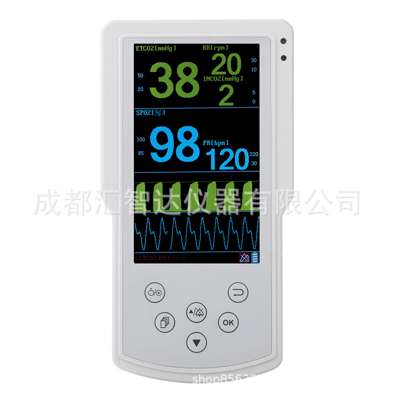 For Foreign Trade EtCO2 and SpO2 Medical People Veterinary Animal Pet End-of-Breath Carbon Dioxide Monitor