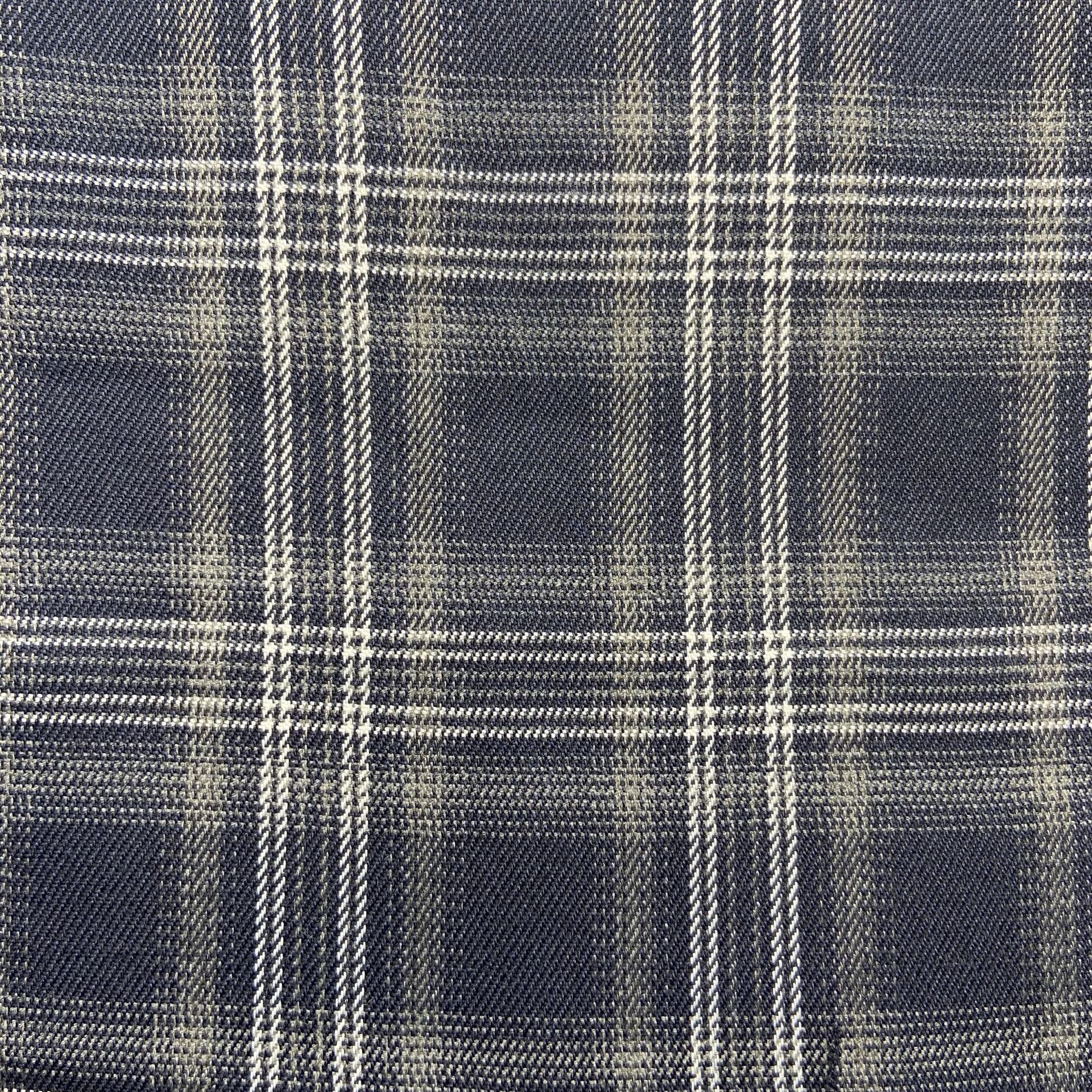 tr涤纶色织布黑白格子童装裤子阔腿裤服装面料爆款