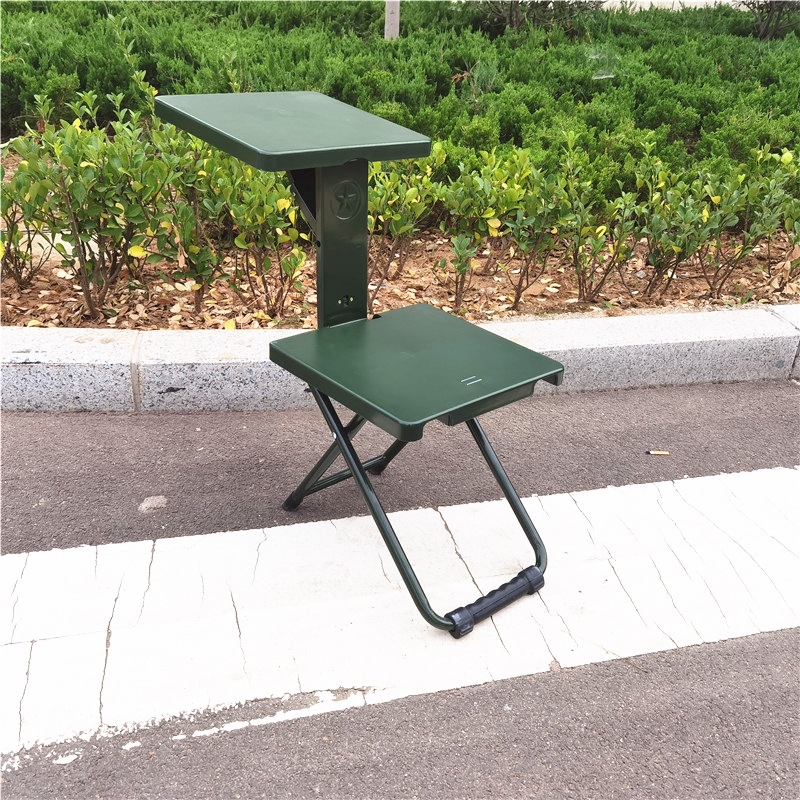 供应部队户外野战单兵折叠凳a1款多功能写字桌椅士兵便携式战备椅
