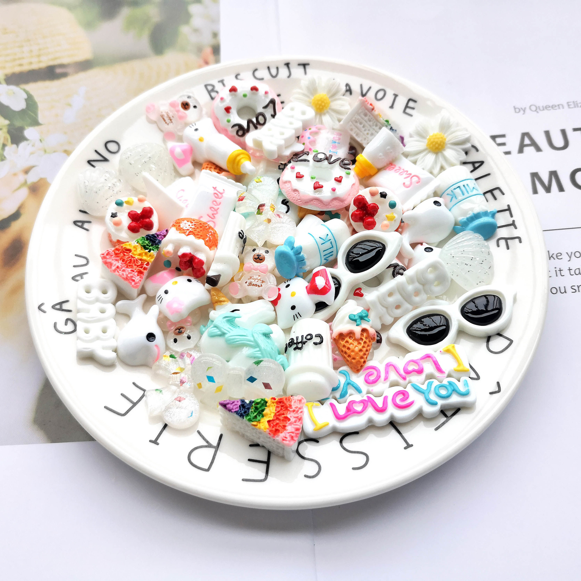 仿真树脂奶油胶 饰品配件 手机壳 鞋包配饰diy树脂配件 玩具配饰