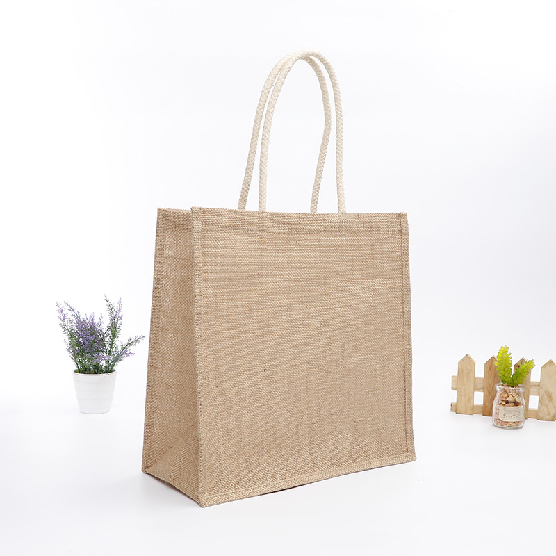 源头厂家麻布袋定做纯黄麻布手提袋麻布覆膜环保袋亚麻布袋定制