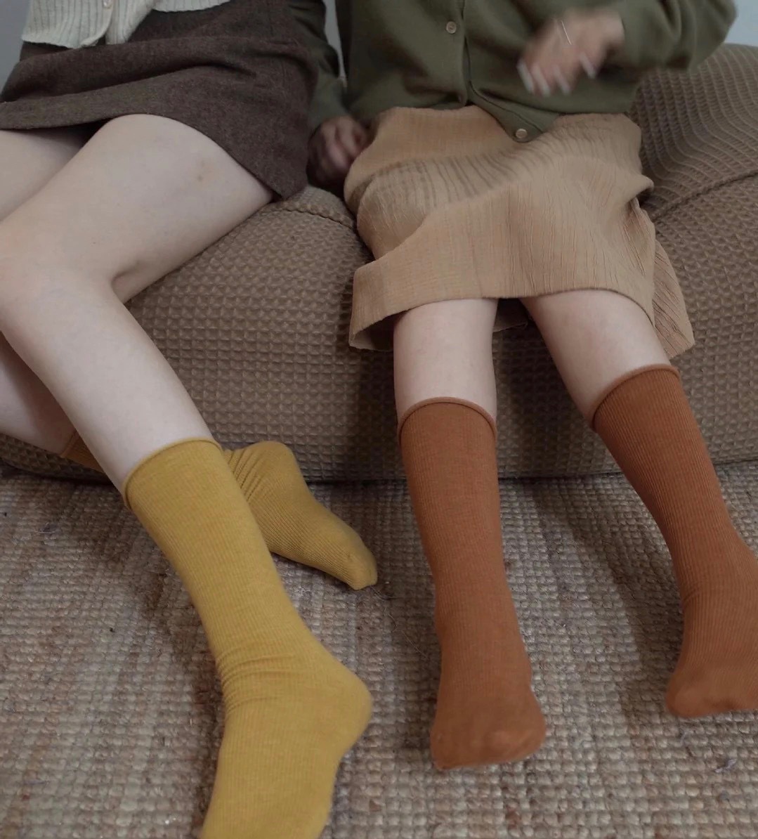 日本tutu图腾羊毛袜新款堆堆袜秋冬一代二代三代加厚中筒男女棉袜