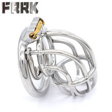 FRRK-46E 新款转角遇到爱弯款笼头对称圆环带防脱环贞操锁贞洁器