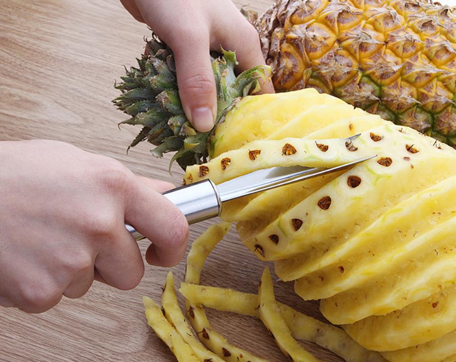 不锈钢菠萝铲 菠萝去眼器 菠萝神器 水果切 水果刀 甘蔗刀 菠萝夹