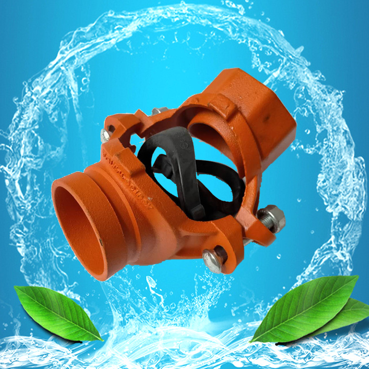 沟槽机械四通管件 消防管道配件 丝接机械四通消防卡箍机械四通