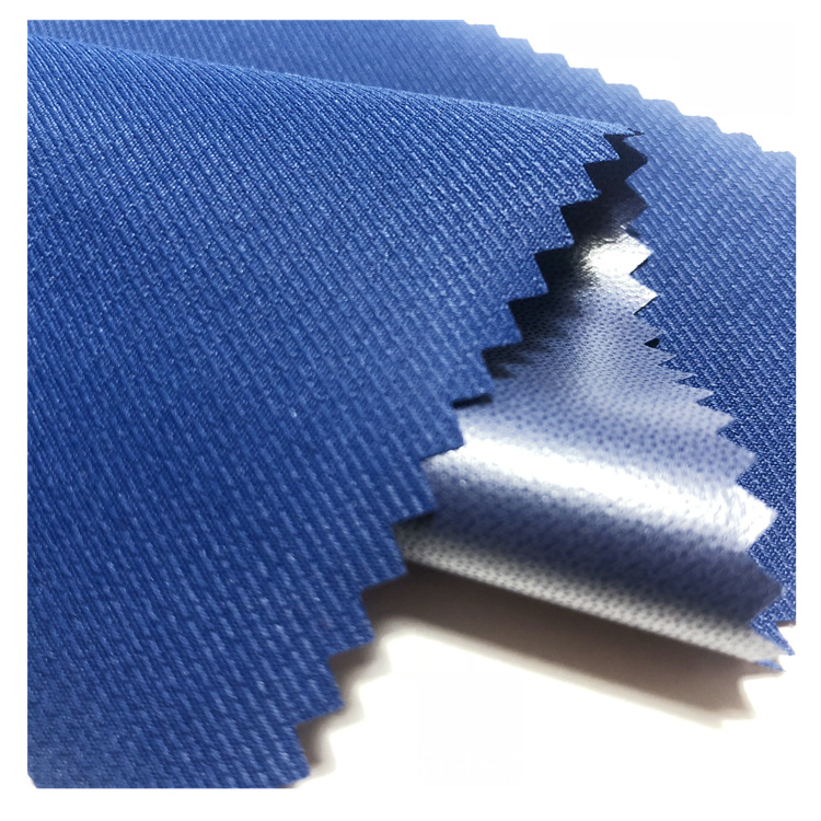 消光运动斜提花春亚纺防水防风透湿tpu复合 棉服校服户外服面料