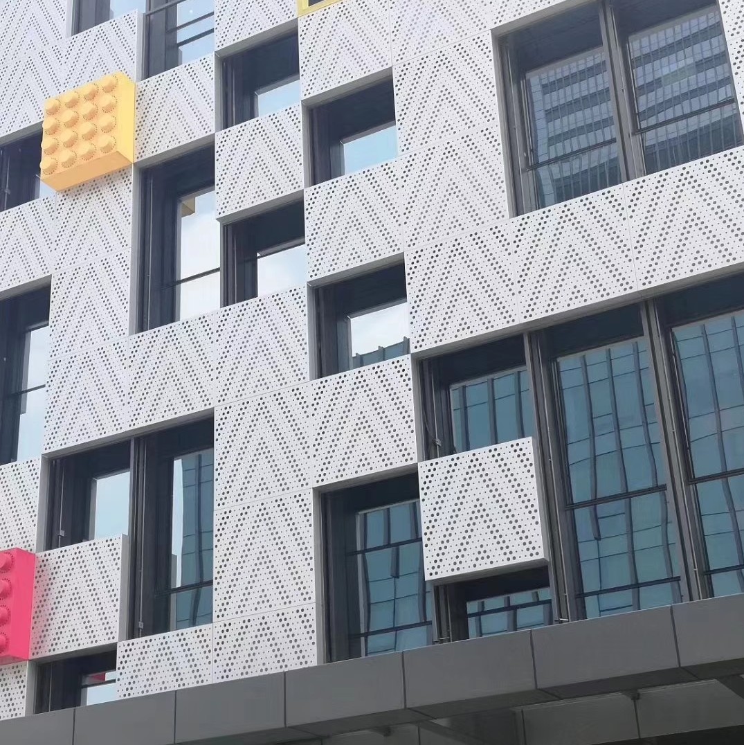 冲孔铝单板门头广告牌雕花镂空穿孔铝板天花吊顶铝扣板铝型材方通