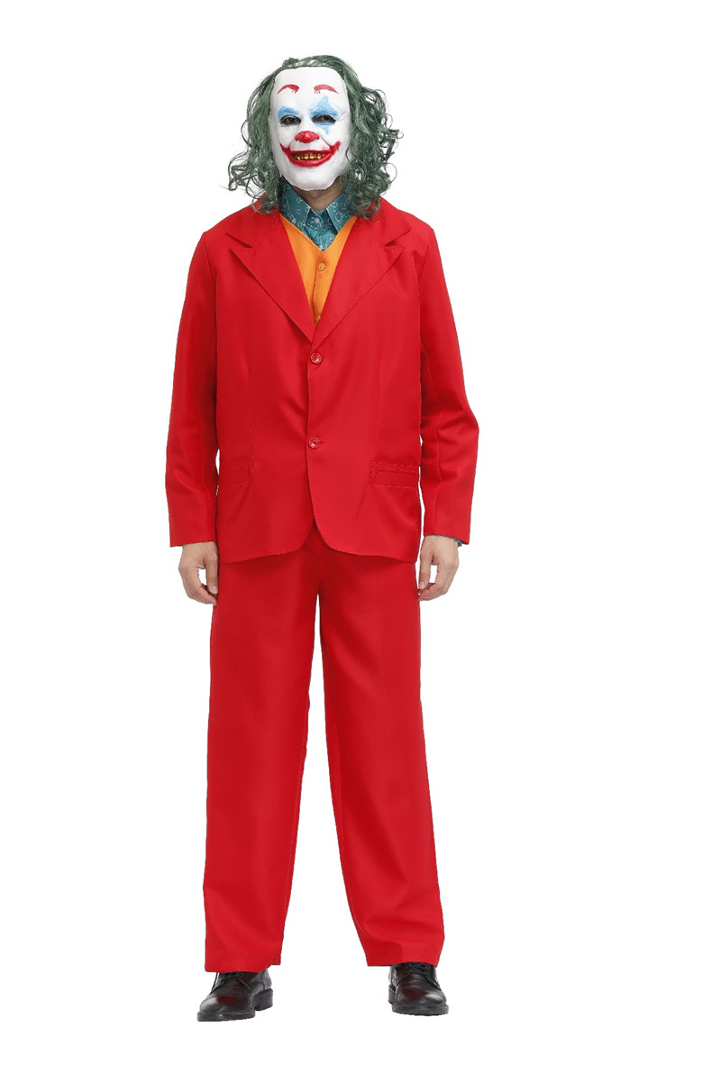 joker 杰昆菲尼克斯dc电影小丑服万圣节动漫表演服装